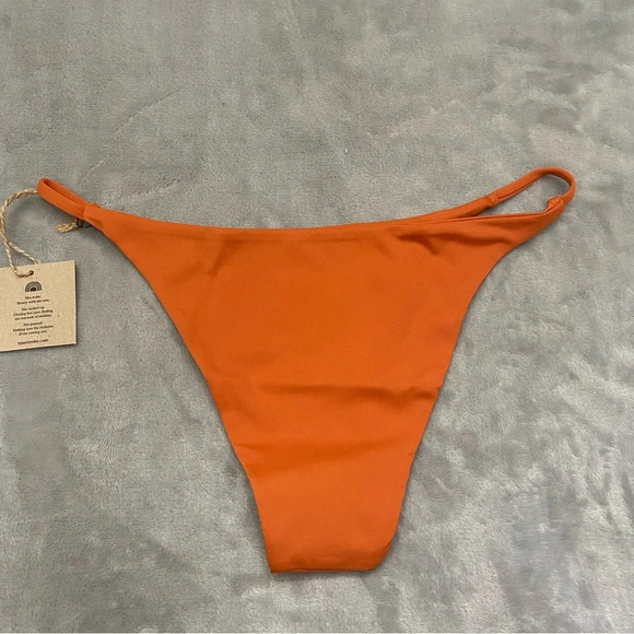 New! Toast Swim x Free People Signature String Bottom Rust 21094 - Picture 5 of 8